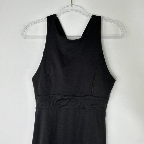 Athleta Deep Breath Bralette Dress Womens Size Small Black Olive - Picture 4 of 11